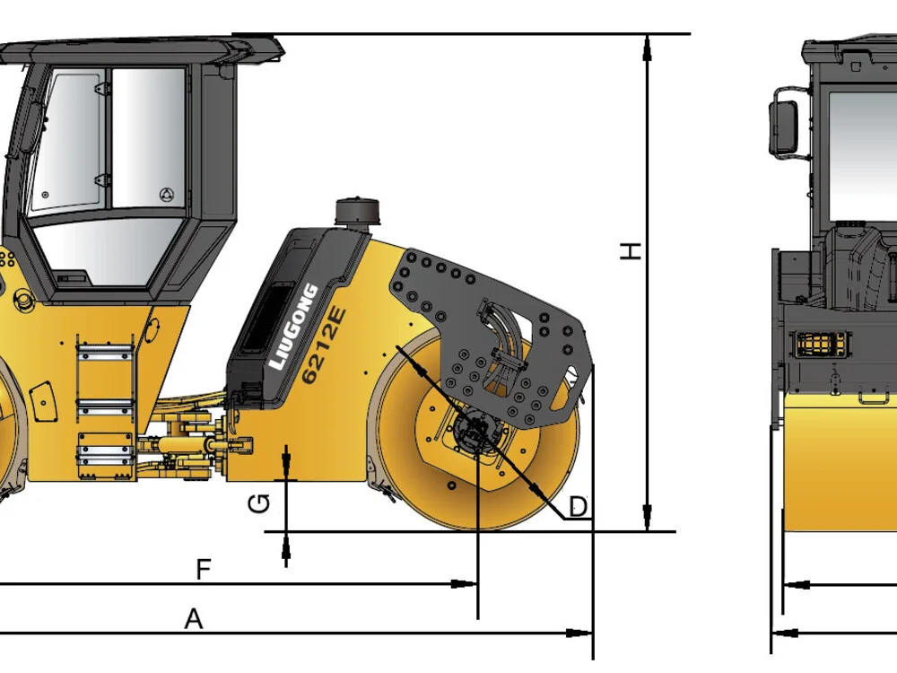 Rodillo compactador 6212E LiuGong